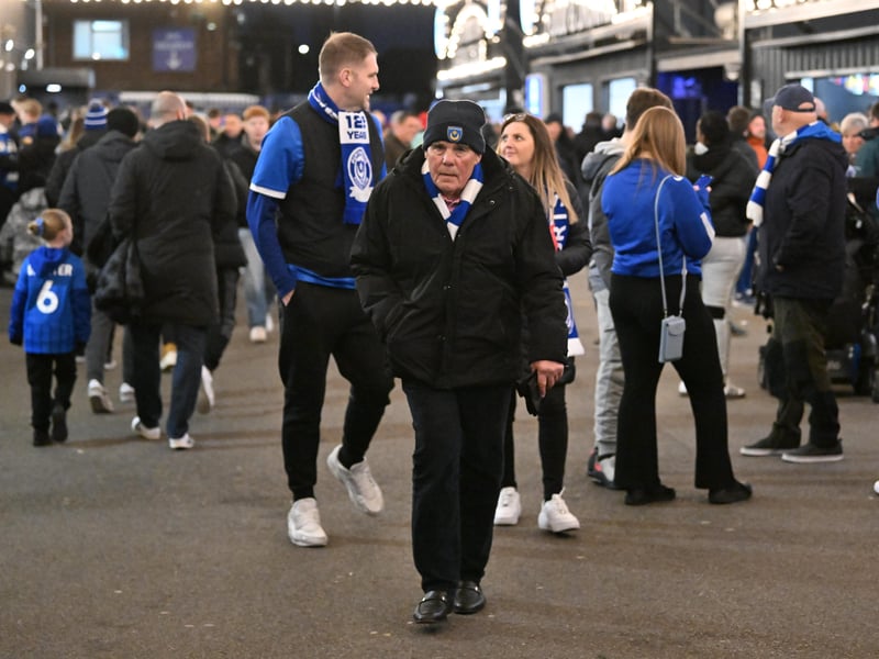 Pompey fans turned out to back their side under the Fratton lights against Plymouth Argyle last night.