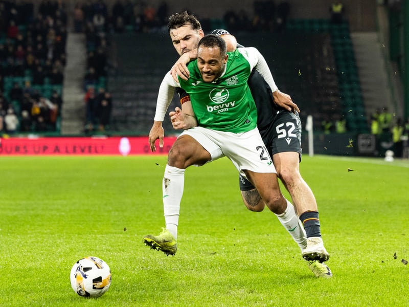 Put in a series of dangerous crosses on a day when there were few defensive concerns for Hibs. 