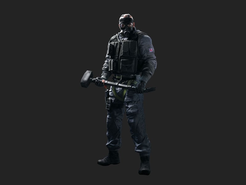 Tom Clancy’s Rainbow Six games also include a Scottish character – specifically, operator “Sledge” AKA Seamus Cowden. From John o’ Groats, Sledge’s unique ability lies with his tactical breaching hammer, The Caber.