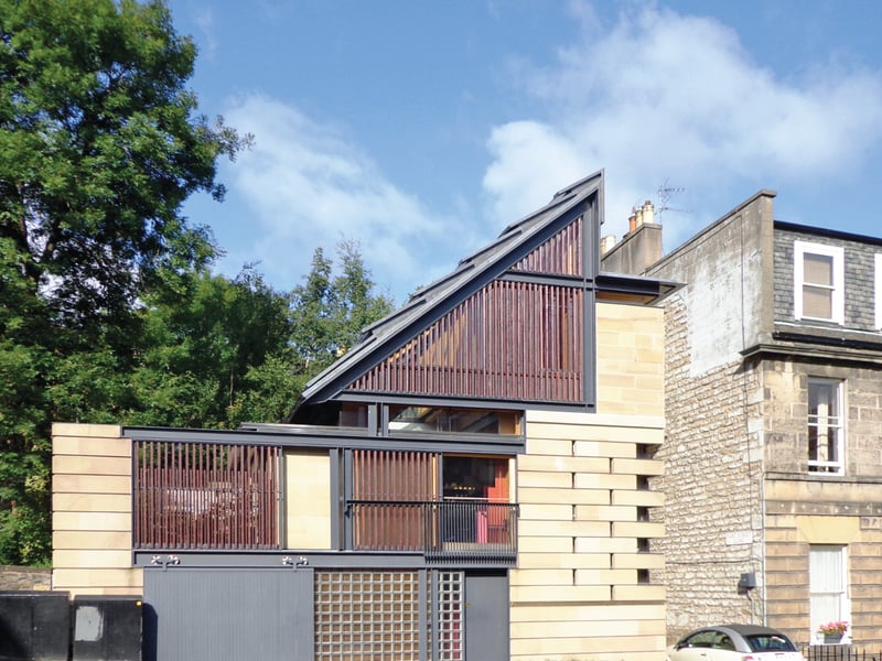 Architect Richard Murphy once wrote of Edinburgh: "This is a city where many citizens wish that the modern era had never occurred. Modern architecture, it seems to be universally agreed, has spoilt the view."
The City of Edinburgh Council approved Murphy’s design after
city planners recommended refusal. The house, completed in 2014, subsequently won several architectural awards.
