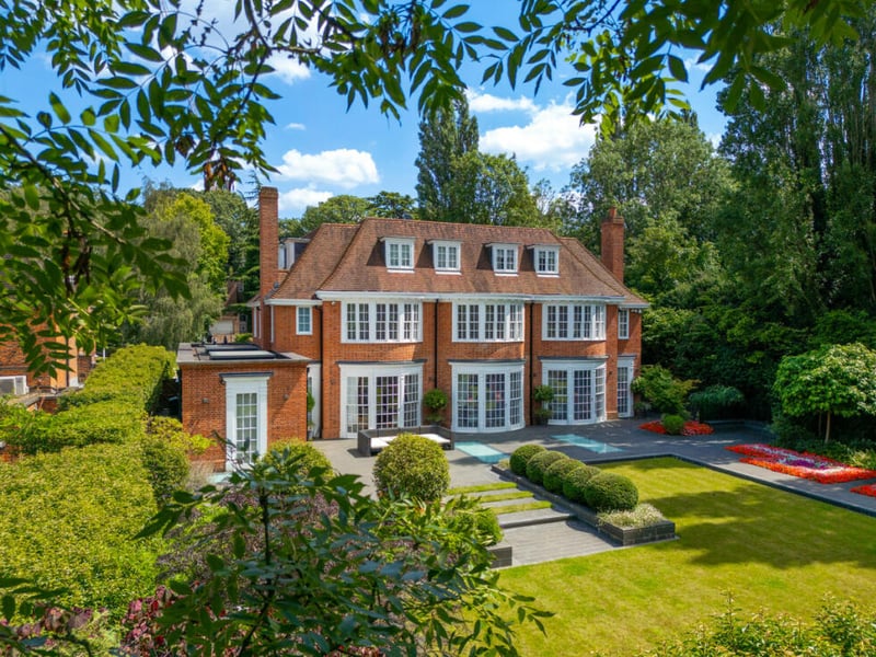 Winnington Road, in the London borough of Barnet, is the most expensive street in the capital, according to Rightmove, with an average asking price of £11,906,522. This six-bedroom house backs directly onto Hampstead Golf Course and has a 'breath-taking' grand entrance atrium, an indoor swimming pool, sauna, gym and cinema room. There's also a games room, a media room and a 'beautiful' landscaped back garden, plus a secure underground garage with space for up to six cars.