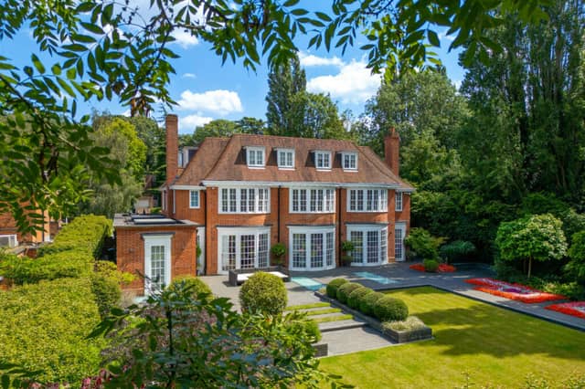 Winnington Road, in the London borough of Barnet, is the most expensive street in the capital, according to Rightmove, with an average asking price of £11,906,522. This six-bedroom house backs directly onto Hampstead Golf Course and has a 'breath-taking' grand entrance atrium, an indoor swimming pool, sauna, gym and cinema room. There's also a games room, a media room and a 'beautiful' landscaped back garden, plus a secure underground garage with space for up to six cars.