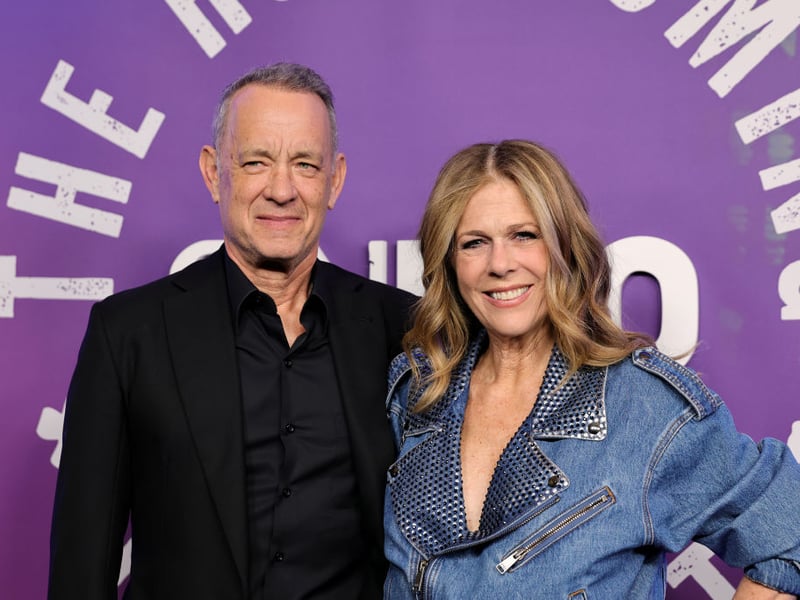 Rita Wilson and Tom Hanks place fifth, with a combined net worth of £308 million. Tom Hanks' acclaimed acting career and Rita Wilson's endeavours in acting and producing contribute to their significant wealth.