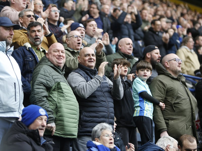 Pompey fans at Preston
