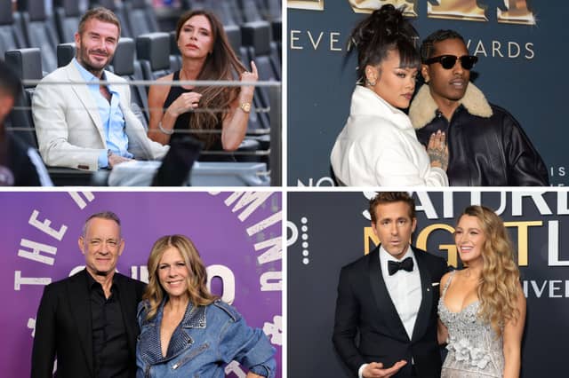 Four of the world's wealthiest celebrity couples.