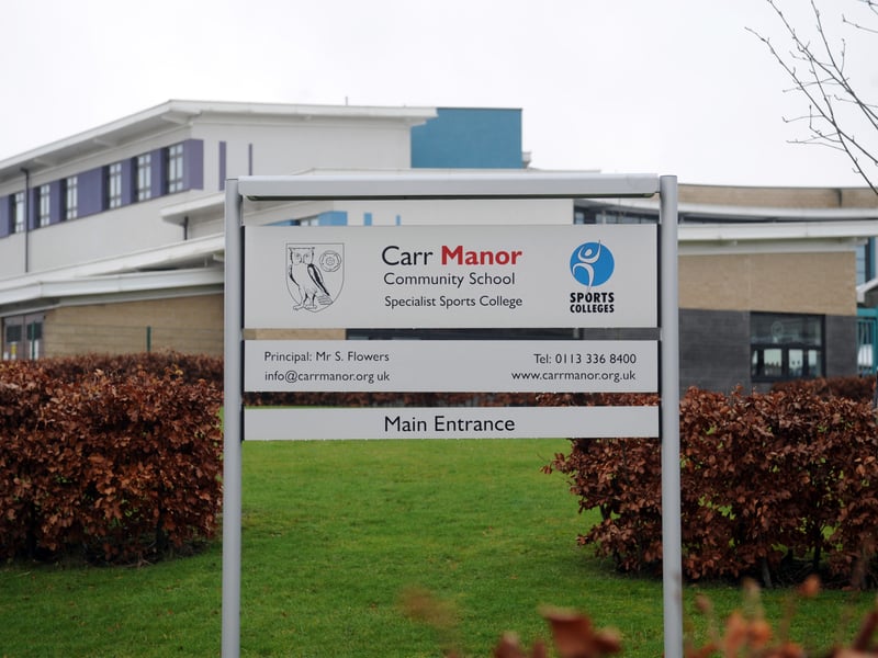 Carr Manor Community School, located in Carr Manor Road, Moortown, was rated Outstanding for quality of education.