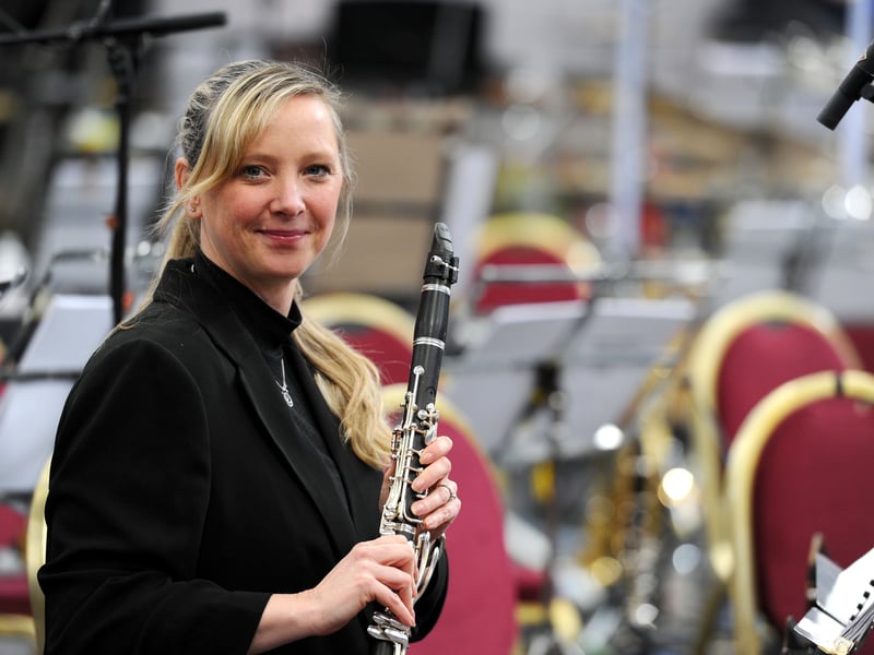 Pictured is: Sgt Natalie Lownds (41) who is leaving the Royal Marines Band Service after 23 years this year and will be going on to study midwifery.
