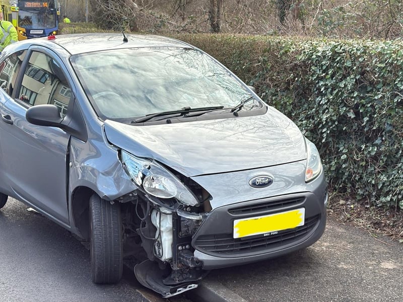 Emergency services scrambled to Tangier Road in Baffins, Portsmouth, earlier this morning following a crash.