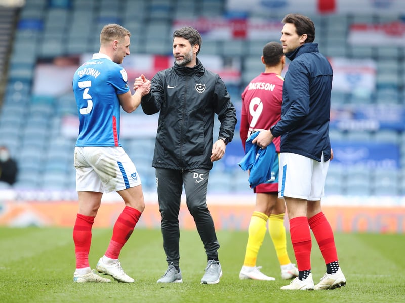 March 20 represents Cowley's first game in charge of Pompey four years ago.