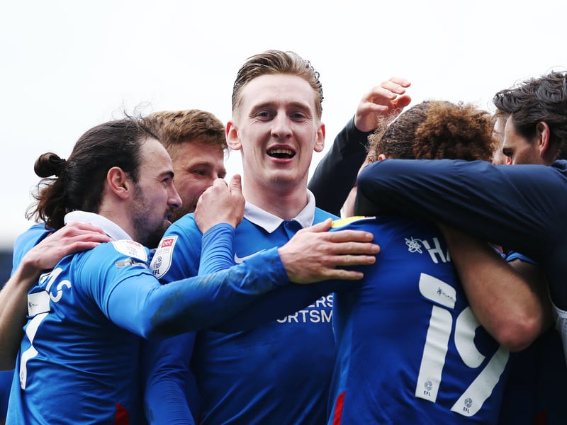 Where is the Pompey squad from Danny Cowley's first game in charge?