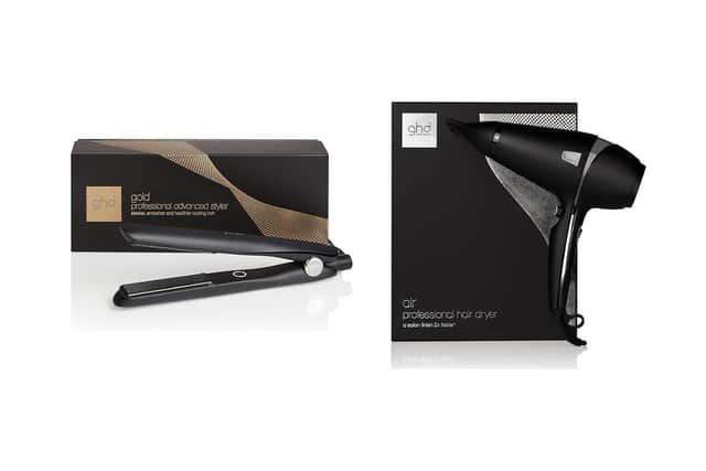 ghd Gold Hair Straightener & Styler in Black £139.99 and ghd Air Hair Dryer