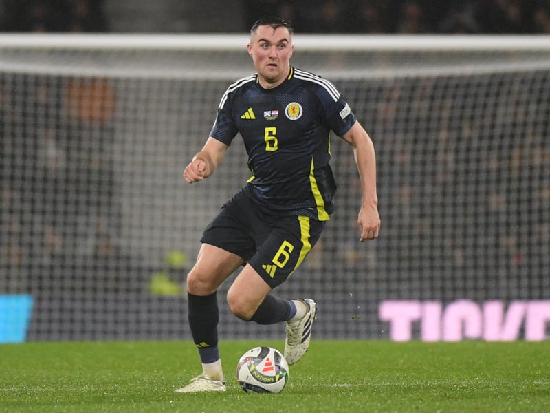 Is the Rangers man morphing into Scotland's best centre-back? He's certainly showing there's an argument for it, with another brick wall-like performance. Made a fantastic block with just over 20 minutes to go.