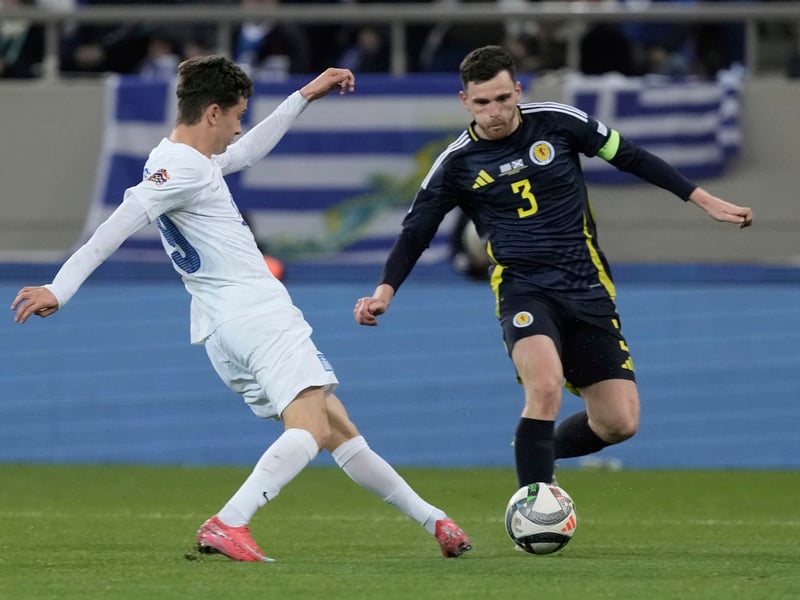 Dangerous early cross almost created an own goal. Added to Scotland's attack throughout, while remaining strong in defence.