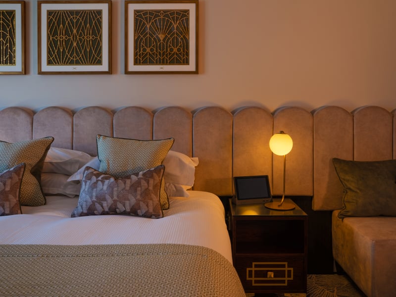 Carefully curated by owners Alison and Steve Timoney to transport guests back to a forgotten bygone era, the new rooms have art-deco inspired interiors.