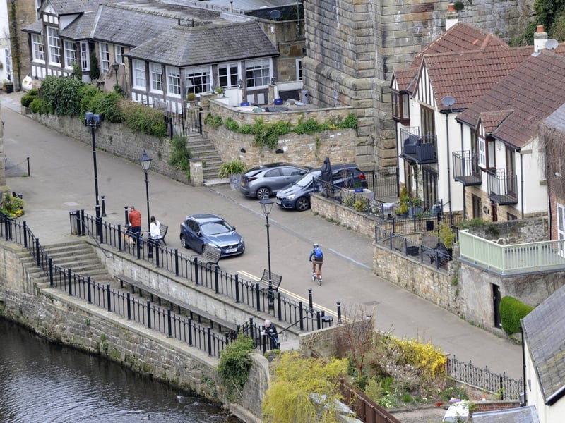 A deserted street in Knaresborough as the Covid pandemic continues