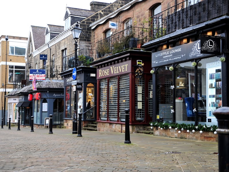 A deserted Harrogate in January 2021 during the Covid pandemic