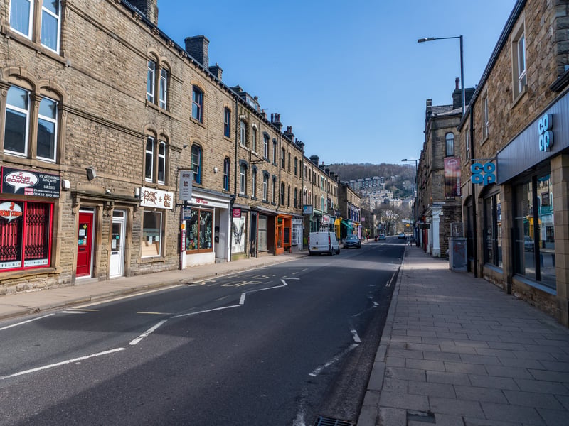 Hebden Bridge, West Yorkshire, during the first Covid lockdown in March 2020