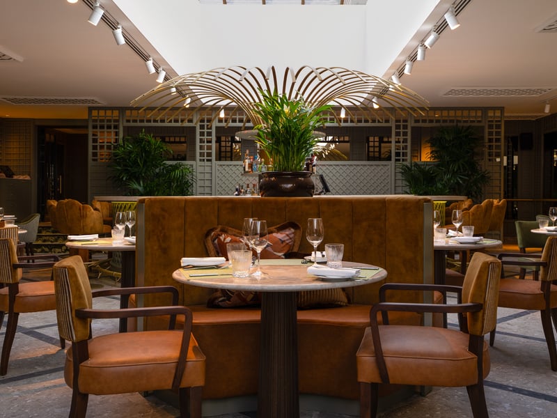 Daylight floods into this tranquil atrium dining room which glows in the early evening light as we order martinis at the bar. You can order an angus burger from the Josper grill, an Isle of Mull cheddar and ham toastie or Shetland hake served with pickled kohlrabi and creme fraiche crushed potatoes. We will return here for a full Scottish breakfast tomorrow - where we notice they have their own Bloody Mary station.