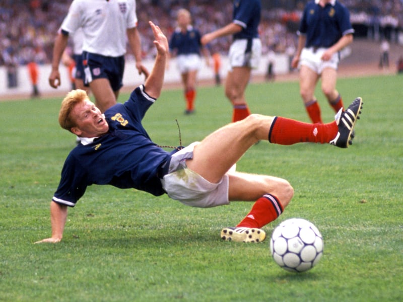 A Scottish league title winner with both Celtic and Rangers, the Glasgow born striker is next on the list with his tally of 13. His first international goal came in a 2-1 win against Wales at Hampden Park, and ended his Scotland career with a record of a goal every 228 minutes.