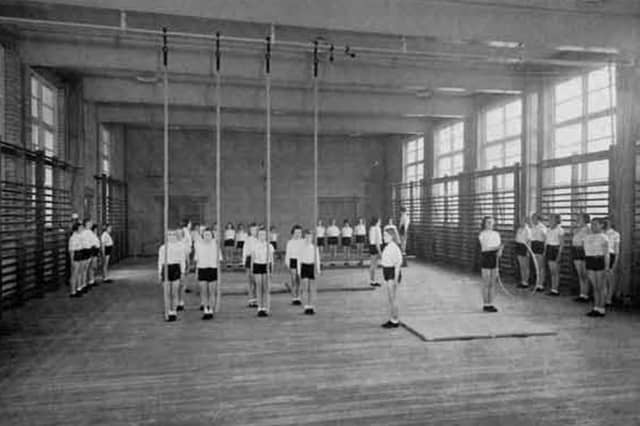 Climbing ropes were still very much part of PE lessons for many pupils in the 1980s. Shimmying up a rope was viewed as a vital skill back then, as students grappled with the fear of friction burns or plummeting onto the thin gym mats below. This photo was actually taken back in the 1930s, at Shirecliffe Council School in Sheffield but shows the sort of ropes children were tasked with climbing decades later.