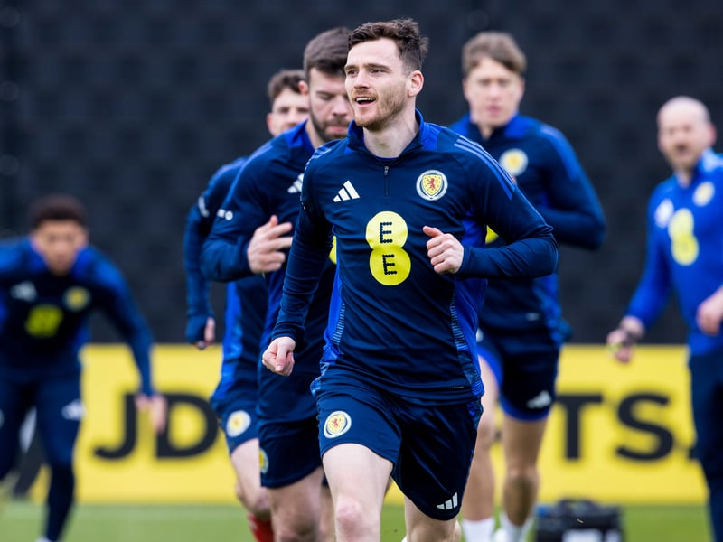 The Scotland captain avoided pciking uo the first leg booking which would have ruled him out of the return at Hampden so will take his customary position on the left of the Scotland back four.