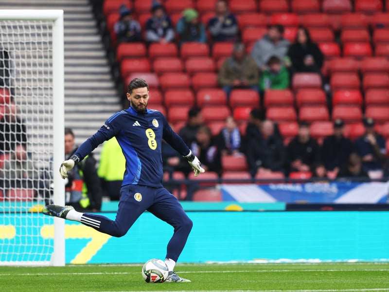 Couldn't do much about the opening goal, which was a stunning finish - and it was the same story for the second and third. Now Scotland's fourth most capped player on 81 appearances.