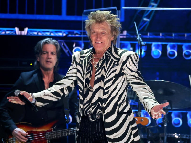 Completing the top 5, with 1,052 occurances in 2024, is Stewart. Of English and Scottish origin, it means 'steward' or 'guardian of the household'. Pictured is singer Rod Stewart.