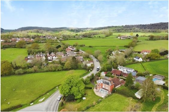 The stunning home is in Stroud near Petersfield