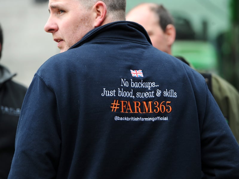 Farmers making their voices heard. Picture: Sarah Standing (240325-3780)