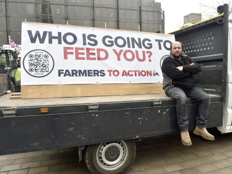 Pictured is: Kurt Morton, farmer from Manor Farm in Andover.Picture: Sarah Standing (240325-890)