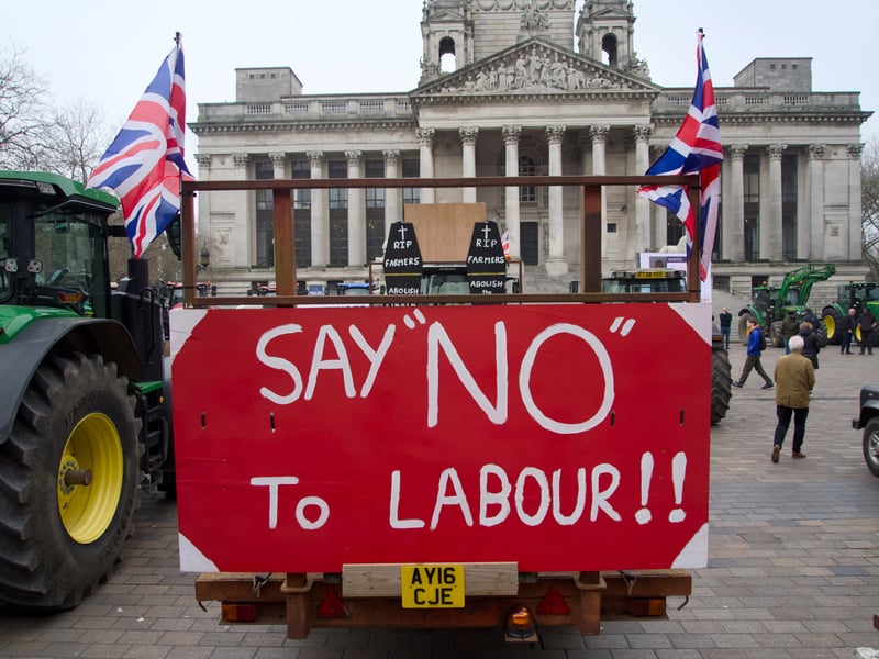 Farmers making their voices heard. Picture: Gareth Boyes
