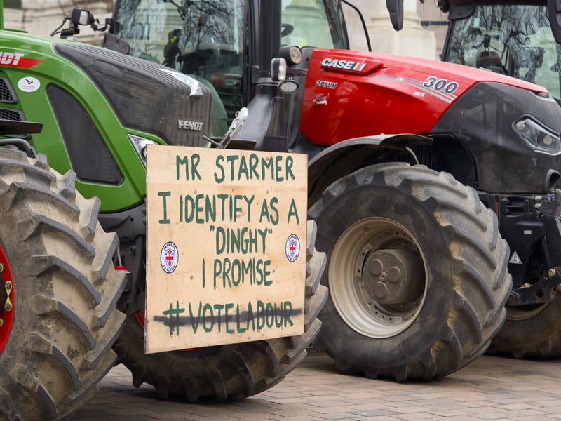 Farmers making their voices known. Picture: Gareth Boyes