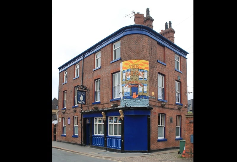 The Fat Cat – painted by Matt Cockayne, located on Alma Street, in Kelham Island. This takes second place for it's comedic value.