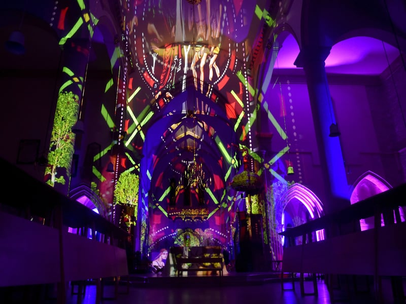 Stunning display at the cathedral. Picture: Sarah Standing (250325-1070)
