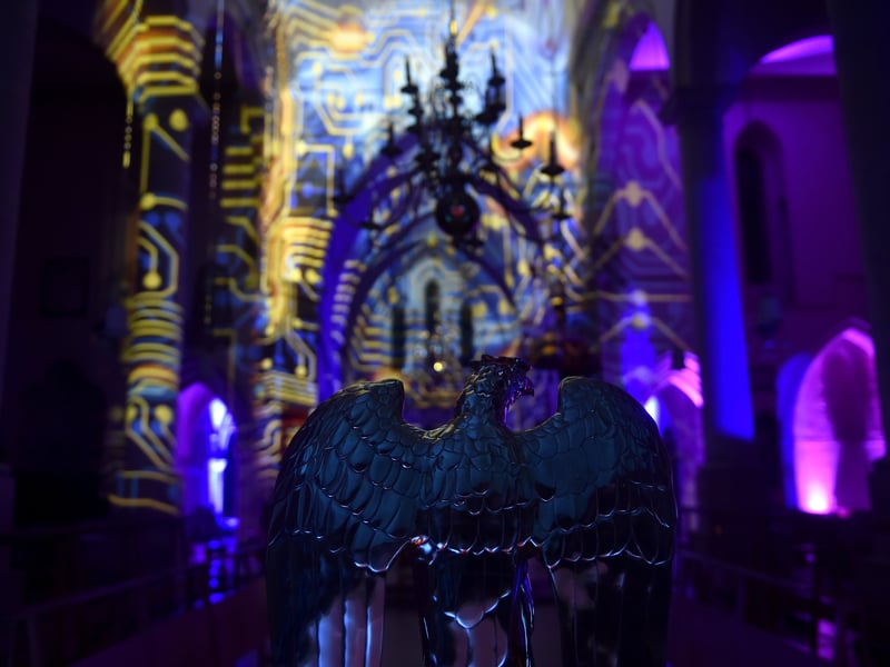 Portsmouth Cathedral has been transformed this spring as it hosts 'Space'. Picture: Sarah Standing (250325-1045)