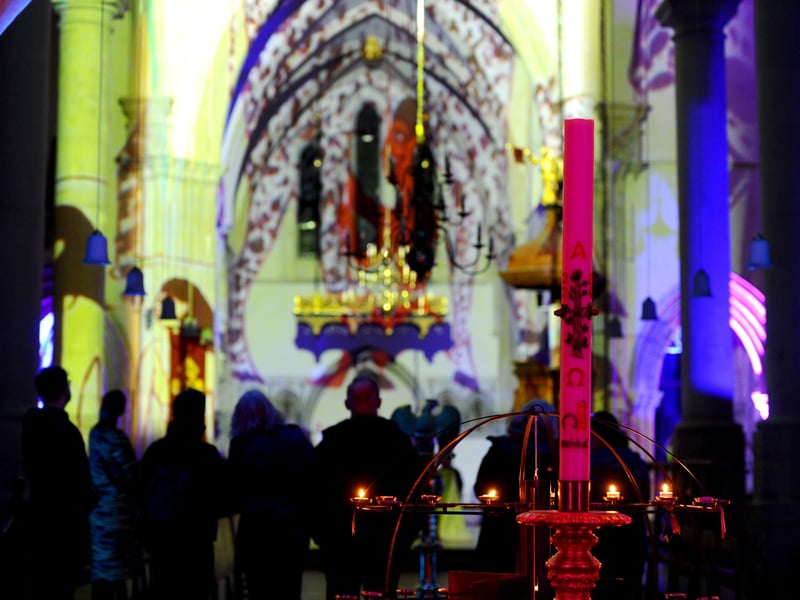 Stunning scenes at the cathedral. Picture: Sarah Standing (250325-3830)