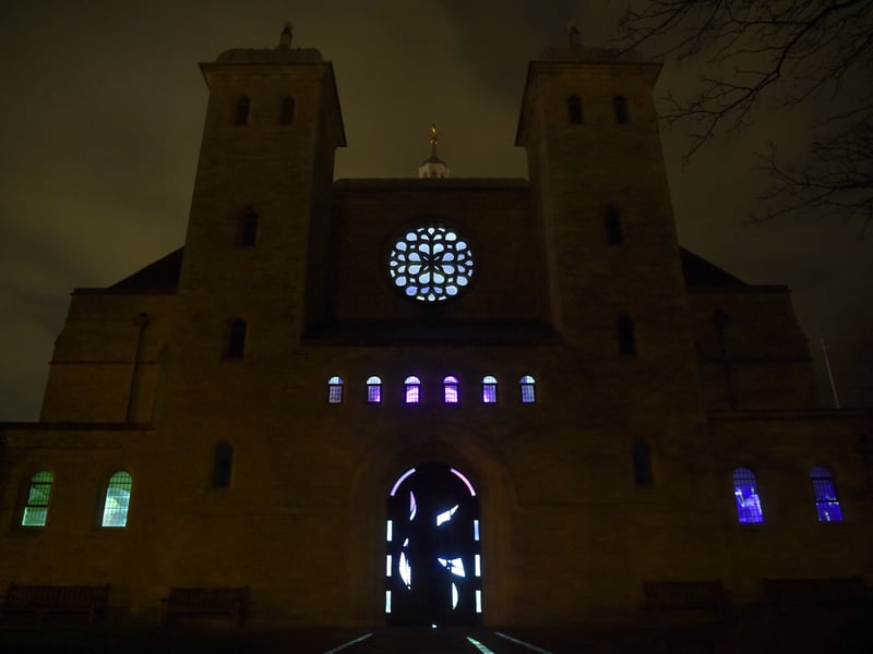 Portsmouth Cathedral has been transformed this spring as it hosts 'Space'. Picture: Sarah Standing (250325-1099)