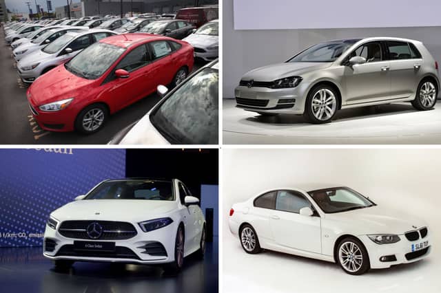 Four of the cars most commonly bought second hand in the UK.
