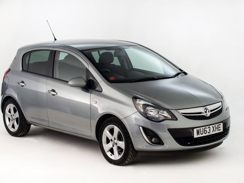 The Vauxhall Corsa is the sixth most popular second hand car in the UK, with an average pice of £15,597 - the highest on this list.