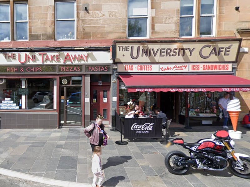 Located on Byres Road, in the heart of Glasgow's West End, the University Cafe was the most mentioned ice cream shop in Scotland's biggest city. Gail said: "Cannie beat it!".