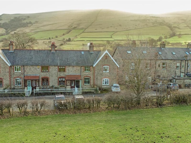 Edale, in picturesque Hope Valley, Derbyshire, is located at the start of the popoular Pennine Way walking path. It's on the scenic Manchester to Sheffield train route, has two popular pubs, a café and local shop, and is a great spot from which to explore the surrounding Peak District, including nearby Castleton and Hope. According to topographic-map.com, Edale stands on average 404 metres above sea level. This three-bedroom mid-terrace cottage, with an asking price of £365,000, has a wood-burning stove, an easy-to-maintain south facing garden and boasts magnificent views.