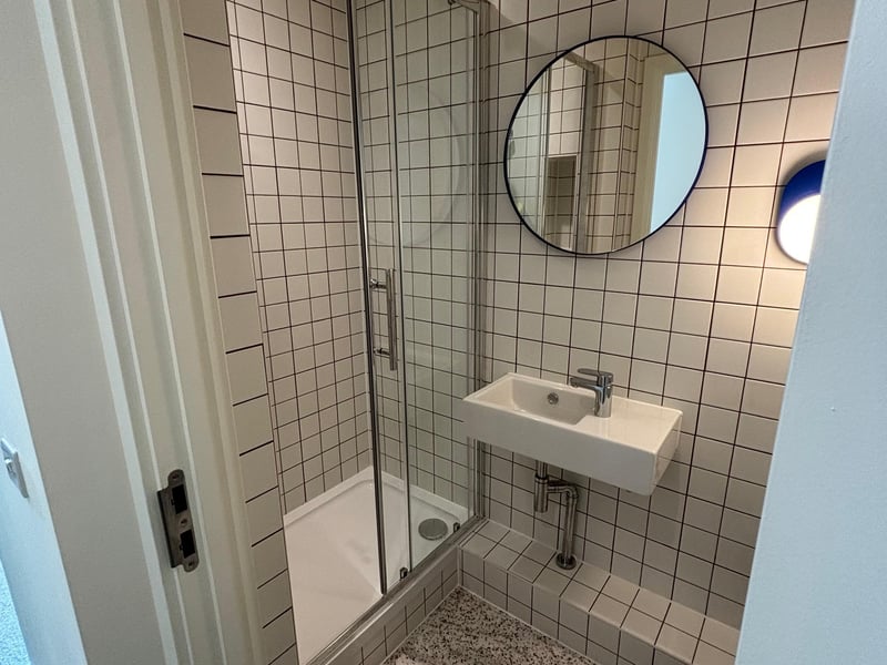 An en-suite within one of the proposed new flats