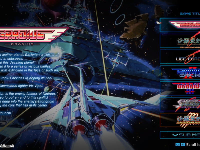 Celebrating the 40th anniversary of Gradius, this collection of games will include Gradius, Gradius 2, Salamander, Life Force and more, including new entry Salamander 3. It will be available on Switch from August 7.