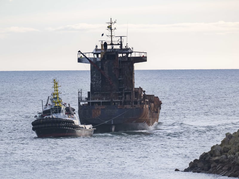 Chief coastguard Paddy O’Callaghan said: “Salvage of the Solong has progressed to enable its relocation to the Port of Aberdeen for safe berthing. The Stena Immaculate remains in a stable condition with salvage ongoing.”
