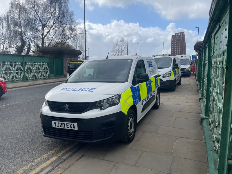Police are responding to an incident in Leeds city centre, with officers cordoning off an entrance to the canal towpath.