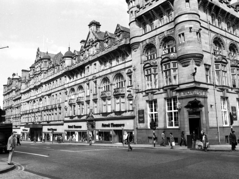 Exterior of Patrick Thomson's department store in North Bridge Edinburgh, which had its name changed to Arnotts in 1976.