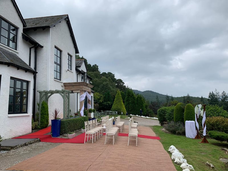 The hotel is an idyllic spot for weddings