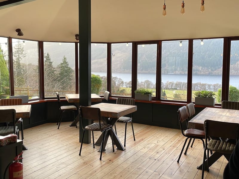 The dining room, which makes the most of the loch views.
