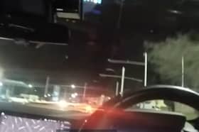 Video shows police pursue  a suspect and pillion passenger on a motorbike across Sheffield. Picture: South Yorkshire Police