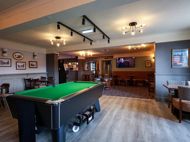 The pub used to have two separate rooms but it has created a new open plan space.